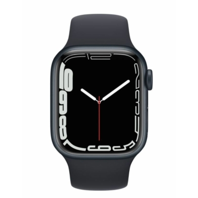 Apple Watch Series 7 45 mm Midnight Aluminium Case Midnight Sport Band (GPS) (MKN53HC/A)