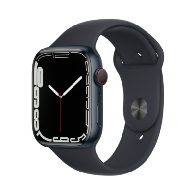 Apple Watch Series 7 45mm Midnight Aluminium Case Midnight Sport Band (GPS+Cellular) (MKJP3FD/A)