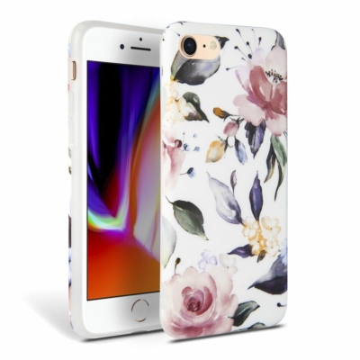 Tech Protect iPhone 7/8/SE 2020 Floral White Case