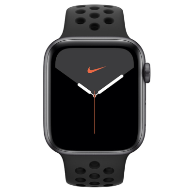 Apple Watch Series 5 Cellular+GPS 44mm Nike Space Gray Alumínium Case Anthracite Black Sport Band