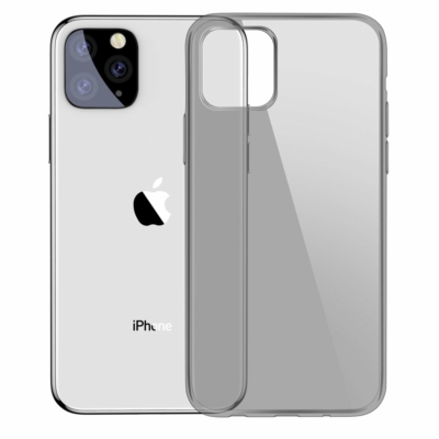 Baseus Simple Series átlátszó gél tok fekete iPhone 11 Pro Max